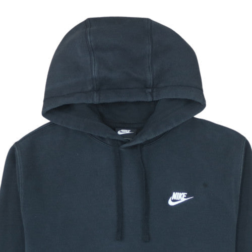 Nike Men's Black Pullover Hoodie M Fleece Logo Sportswear