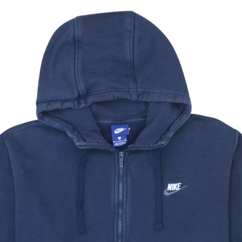 Nike Mens Blue Full Zip Hoodie XL Cotton Blend Casual Jacket