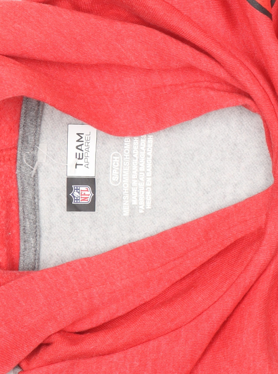 NFL Team Apparel Men’s Red Grey 49ers Pullover Hoodie Size S