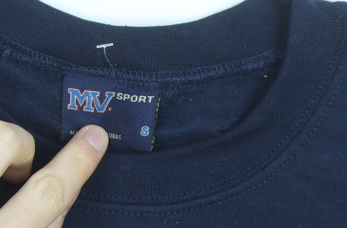 MV Sport Men's Blue NJIT Logo Crew Neck Sweatshirt Size S
