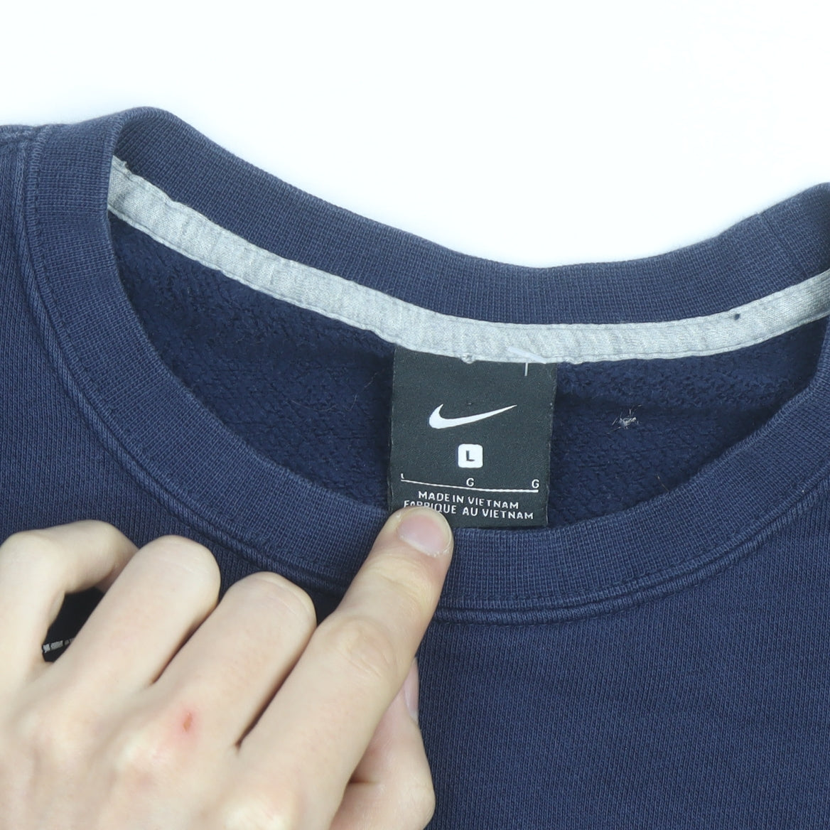 Nike Men's Blue Lynx Crew Neck Sweatshirt Size L Sports Pullover