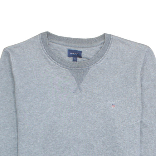 GANT Men's Grey Crew Neck Pullover Sweatshirt M Regular Fit