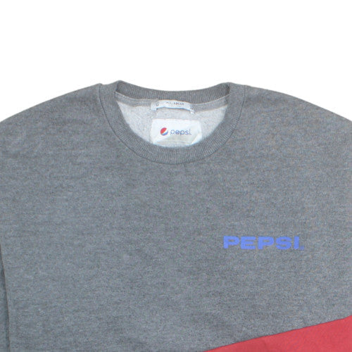 Pull&Bear Men’s Grey Pepsi Logo Pullover Sweatshirt M