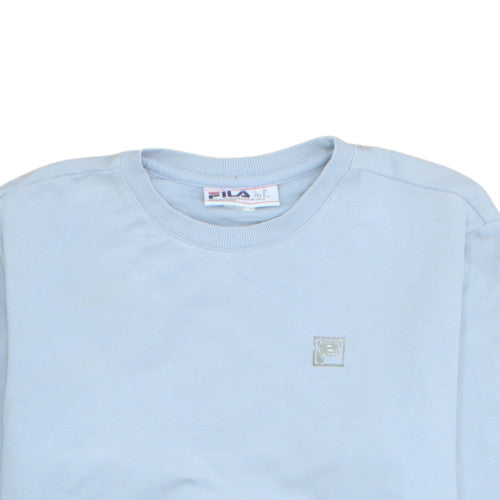 Fila Mens Blue Crew Neck Pullover Sweatshirt Size L