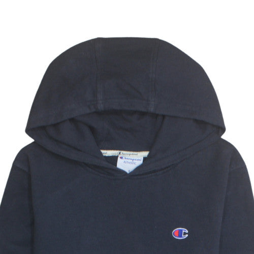 Champion Men's Black Pullover Hoodie Size S Classic Fleece Sweatshirt