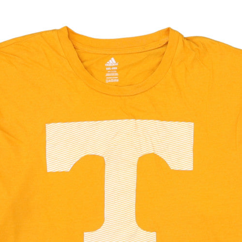 Adidas Men's Yellow XXL Graphic Print Cotton T-Shirt