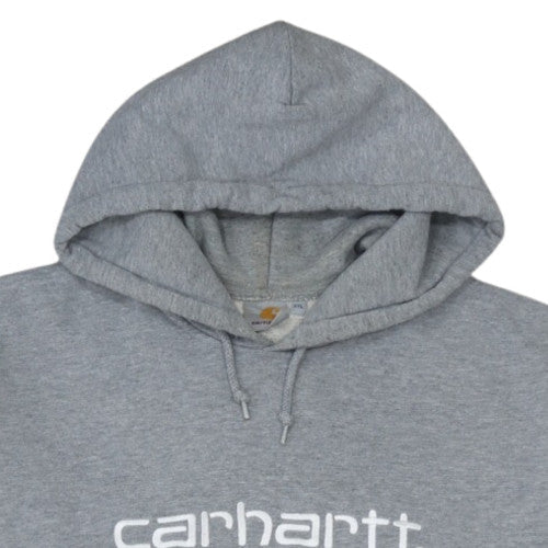 Carhartt Men's Grey 2XL Pullover Hoodie Logo Fleece Sweatshirt