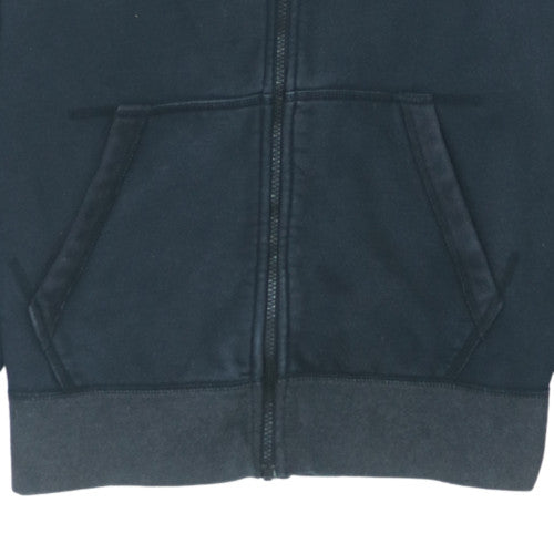 Nike Men's Black Full Zip Fleece Hoodie L Regular Fit