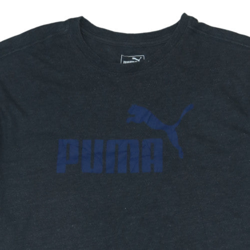 Puma Men's Black 2XL Logo Basic Short Sleeve T-Shirt