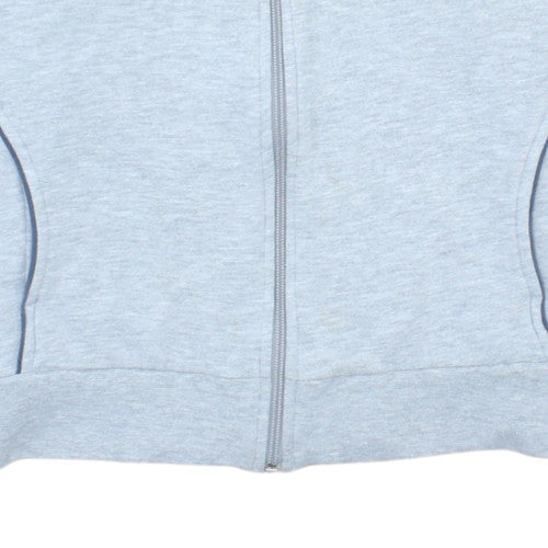 Reebok Girls Grey Track Jacket Size 10-11 Years Full Zip Activewear