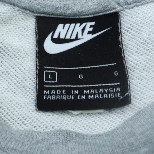 Nike Mens Grey Crew Neck Pullover Sweatshirt L