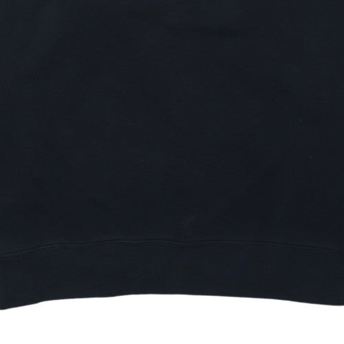 Adidas Men's Black Crew Neck Logo Pullover Sweatshirt M