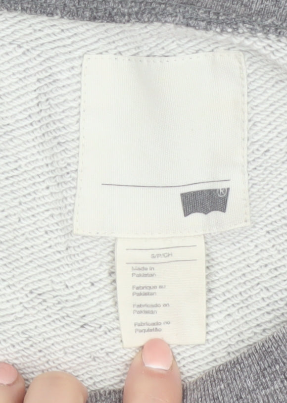 Levi's Women's Grey Crew Neck Pullover Sweatshirt Size S