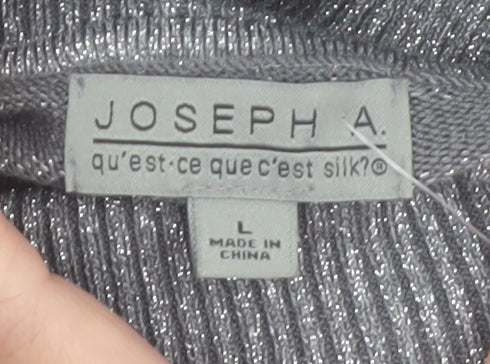 Josepha A. Womens Grey Roll Neck Knit Jumper Size L