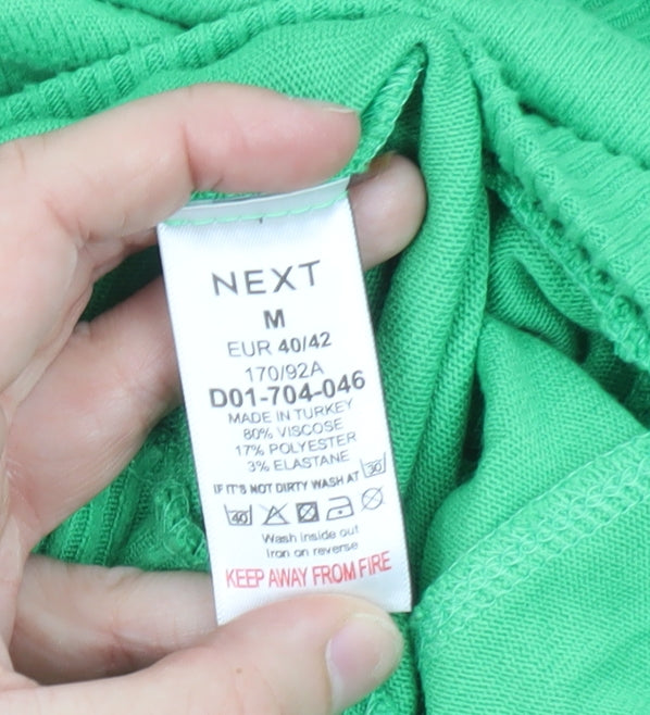 Next Women's Green Mock Neck Relaxed Fit Pullover Jumper M
