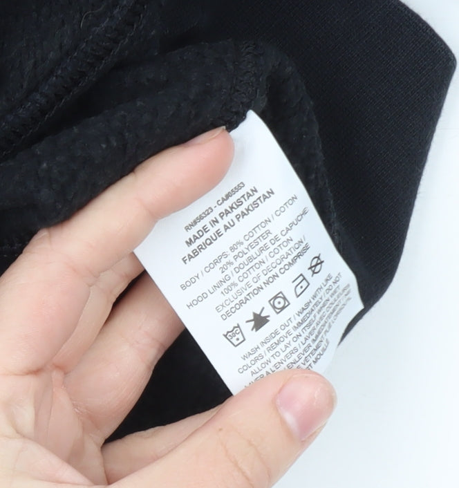 Nike Men's Black S Pullover Hoodie Just Do It Logo Fleece