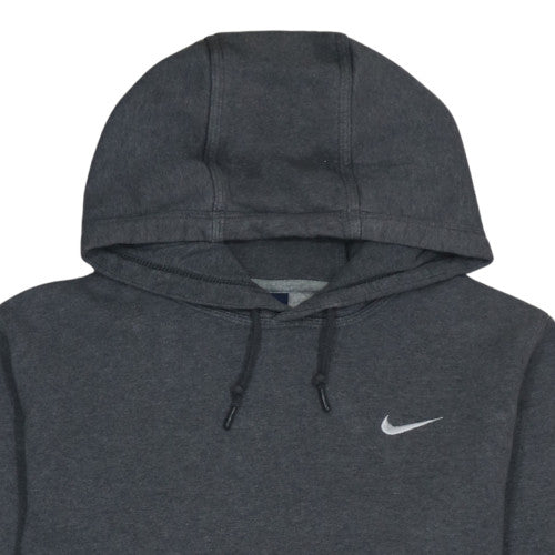 Nike Men's Grey Pullover Hoodie M Regular Fit Fleece Sweatshirt