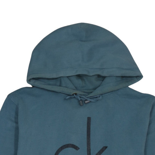 Calvin Klein Jeans Men's Blue Logo Pullover Hoodie Size S