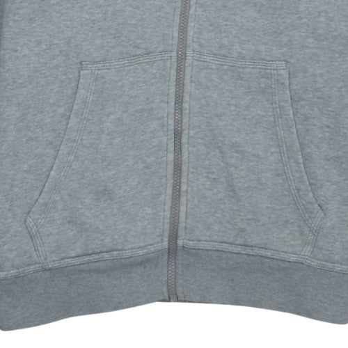 Nike Men's Grey Full Zip Hoodie L Regular Fit Sportswear