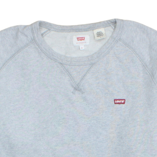 Levi's Men's Grey Crew Neck Pullover Sweatshirt Size M Regular Fit