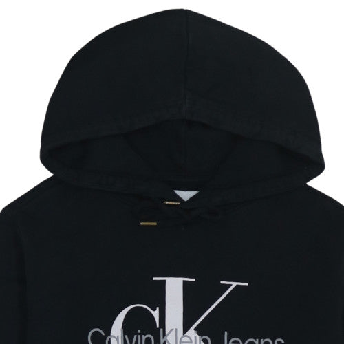 Calvin Klein Jeans Men's Black L Pullover Hoodie with Logo