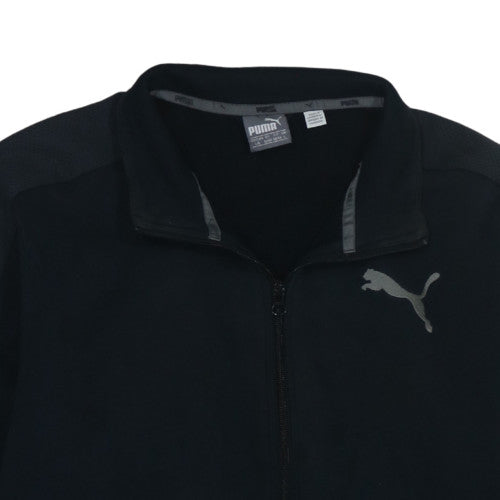 Puma Men's Black Full Zip Sweatshirt L Classic Athletic Style