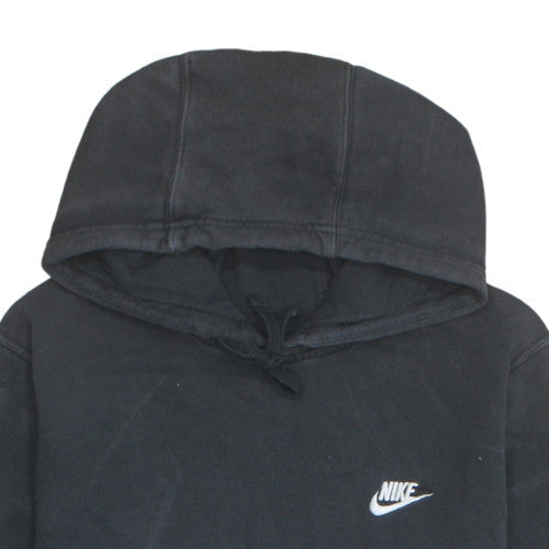 Nike Men's Black Pullover Hoodie L Fleece Logo Sportswear