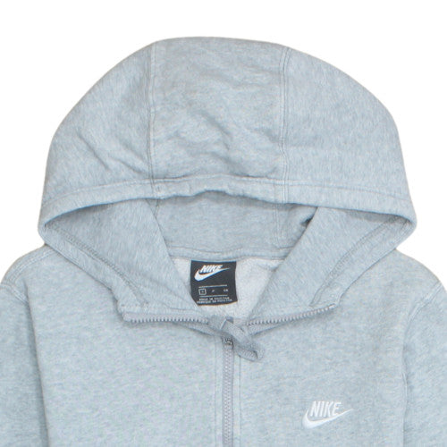Nike Men's Grey Full Zip Hoodie S Regular Fit Sportswear