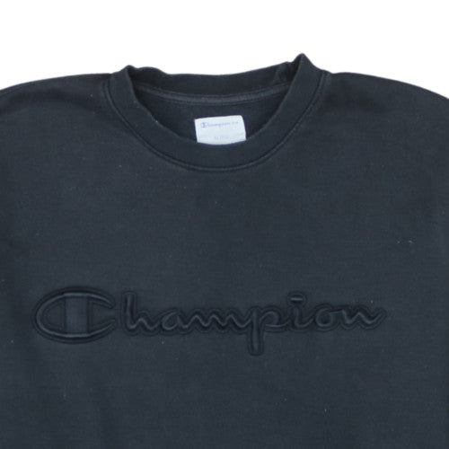 Champion Men's Black XL Pullover Sweatshirt Embroidered Logo