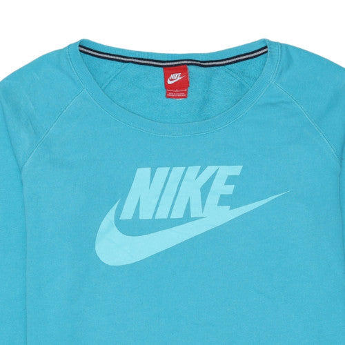 Nike Women's Blue Crew Neck Pullover Sweatshirt Size M