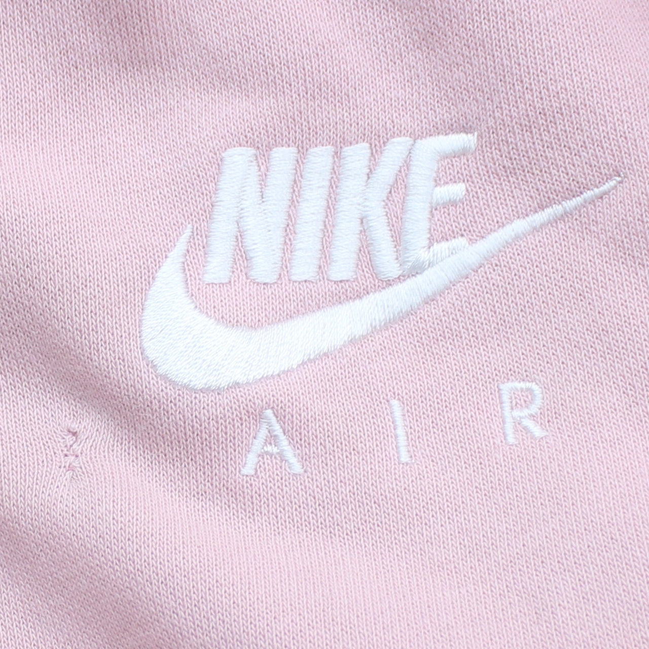 Nike Women Pink Full Zip Hoodie Air Logo Medium Cotton Blend