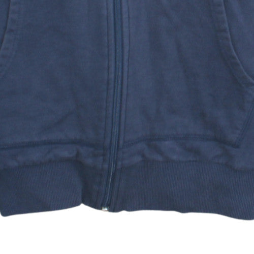 Nike Men's Navy Blue Full Zip Hoodie Small Cotton Blend