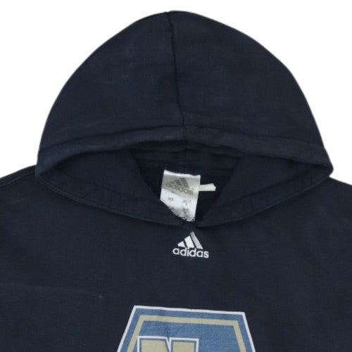Adidas Men's Blue Pullover Hoodie L Graphic ND Logo Sportswear