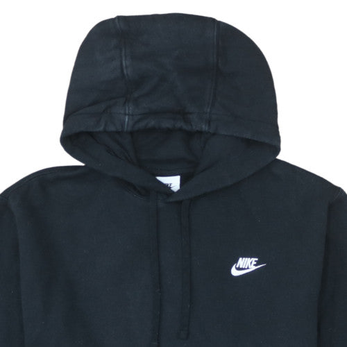 Nike Men's Black Pullover Hoodie Medium Fleece Cotton Sweatshirt