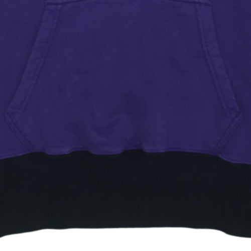 Nike Womens Purple 1/2 Zip Hooded Sweatshirt Size L Cotton