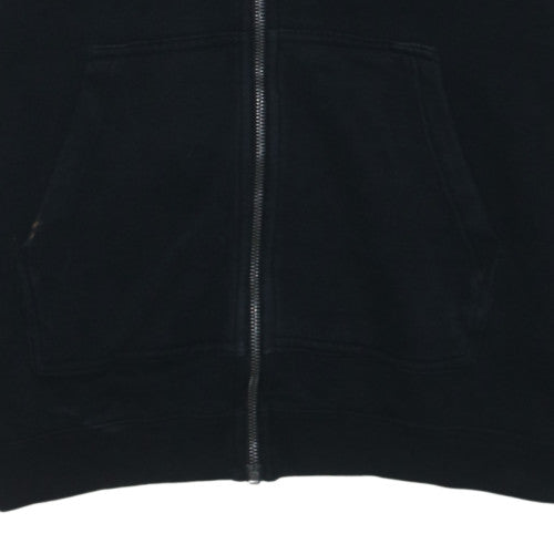 Nike Womens Black Full Zip Hoodie M Logo Graphic Style