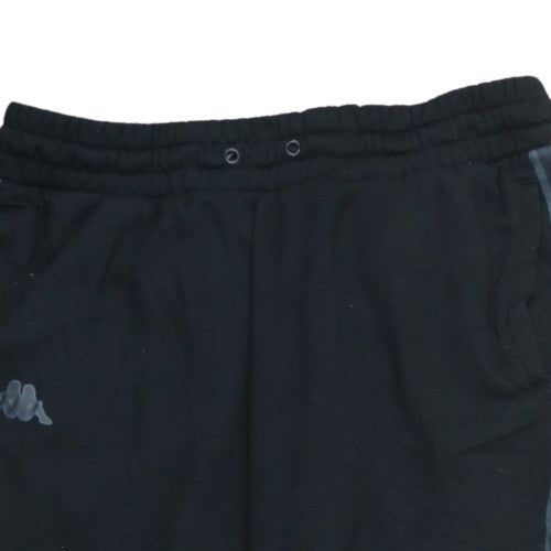 Kappa Men's Black XL Jogger Trousers with Side Stripe