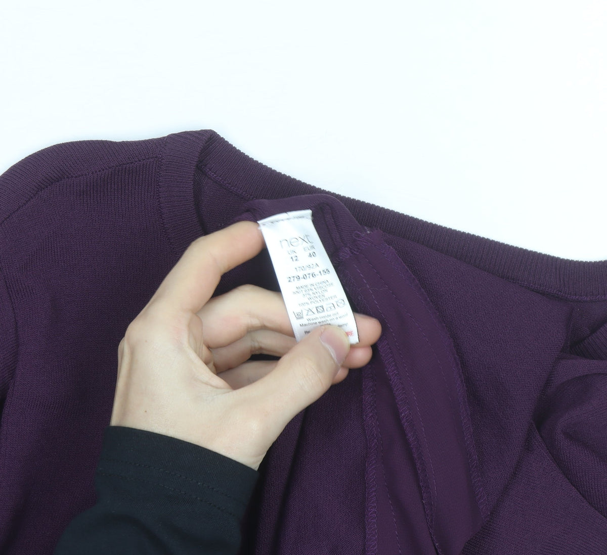 Next Women’s Purple Long Sleeve Crew Neck Pullover Jumper Size 12