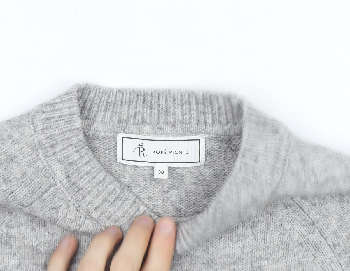 Ropé Picnic Grey Wool Blend Men's M Crew Neck Pullover Jumper