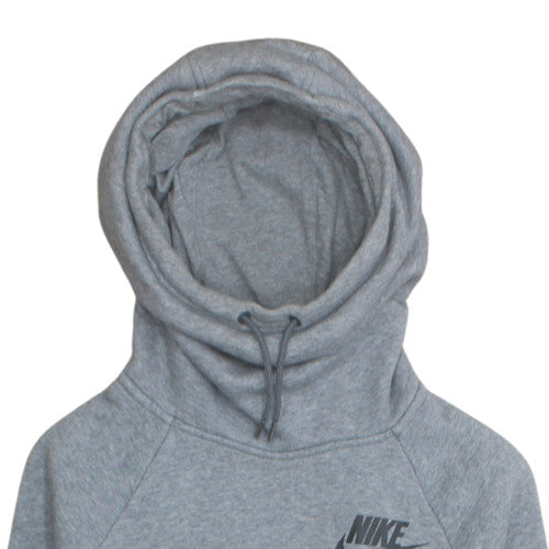 Nike Women Grey Long Sleeve Pullover Hoodie Size L