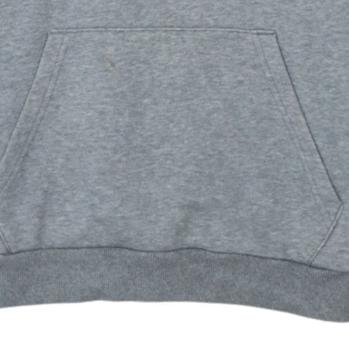 Puma Men's Grey Pullover Hoodie Small Sports Fleece Sweatshirt