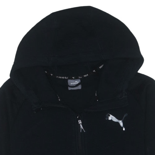 Puma Men's Black Full Zip Hoodie Small Regular Fit Sportswear