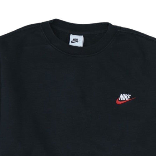 Nike Men's Black Small Pullover Sweatshirt Crew Neck Fleece
