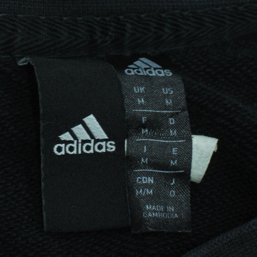 Adidas Men's Black Crew Neck Pullover Sweatshirt Size M