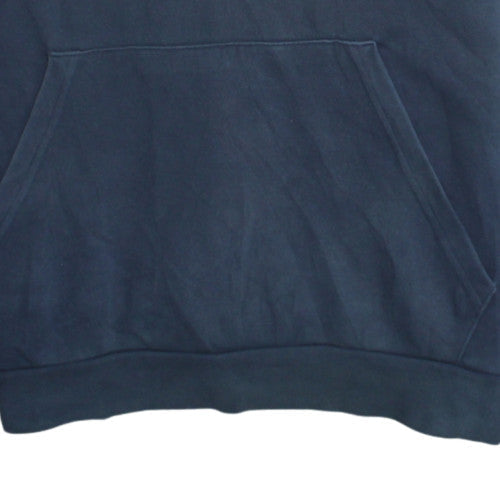 Adidas Mens Navy Blue XL Pullover Hoodie with Logo Print
