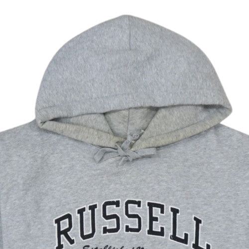 Russell Athletic Men's Grey Pullover Hoodie L Sports Style