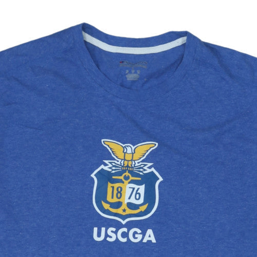 Champion Men's Blue USCGA Graphic Athletic T-Shirt Size L