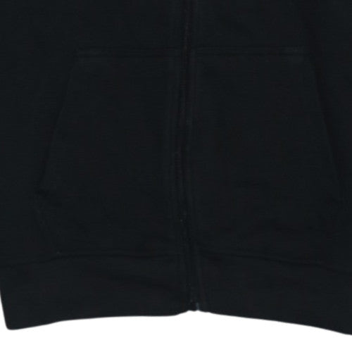 Reebok Teens Black Full Zip Hoodie 164 Regular Fit Sportswear