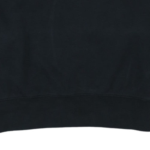 Adidas Womens Black Cotton Crew Neck Pullover Sweatshirt Size 16