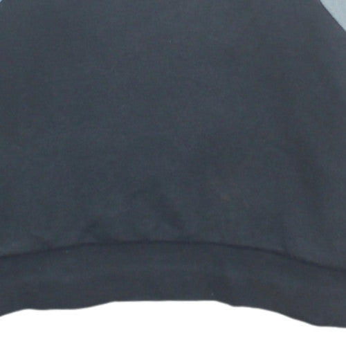 Adidas Boys White & Grey Colourblock Crew Neck Sweatshirt Size 152 (11-12 Years)